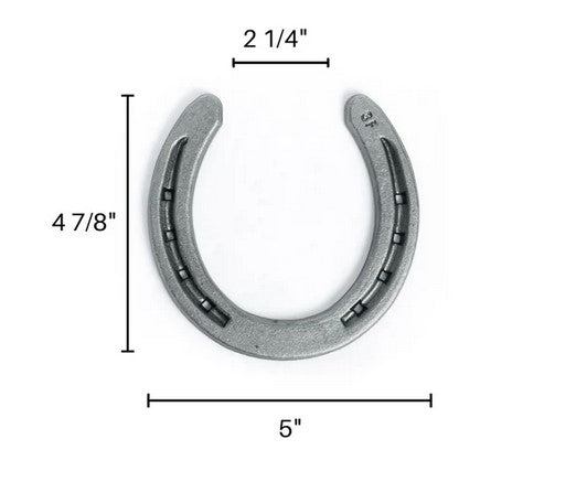 Horseshoe and Railroad Spike rustic door knock - Black Flag Steel