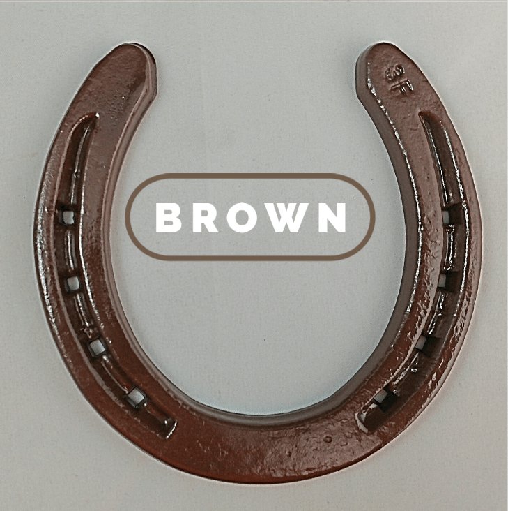Metal Horseshoe Dog Statue - Black Flag Steel