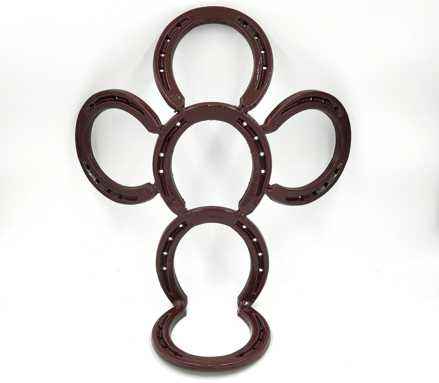 Metal Horseshoe Plant Holder - Black Flag Steel