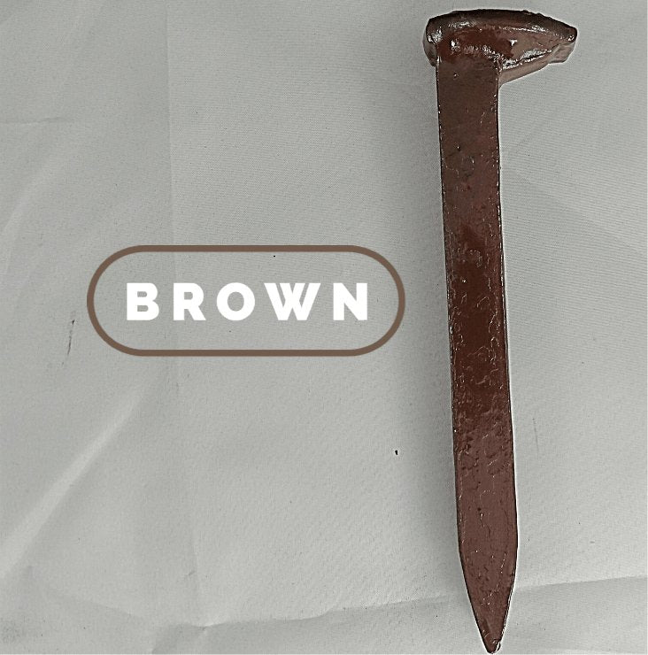 Railroad Spike Metal door pull - Black Flag Steel