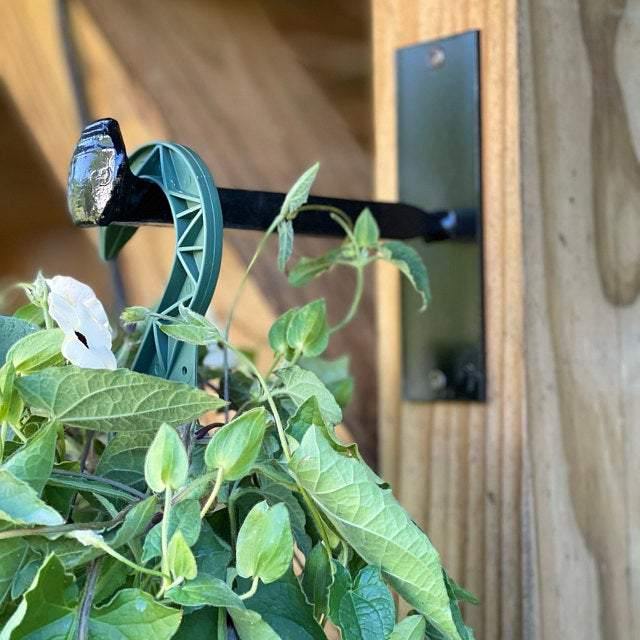 Rustic metal railroad spike hook - Black Flag Steel