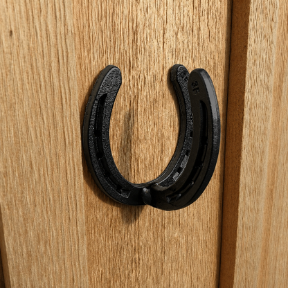 Rustic Iron Horseshoe Wall Hook – Western Metal Coat or Hat Hanger