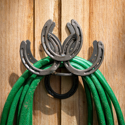 Metal Horseshoe Garden Hose Holder