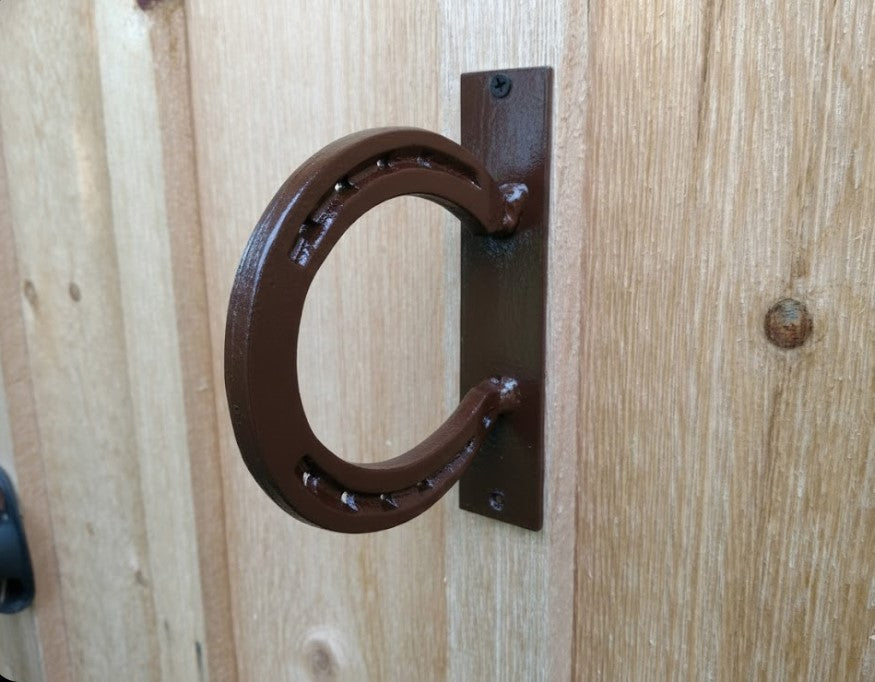 Horseshoe Door Handle – Handmade Rustic Farmhouse Pull