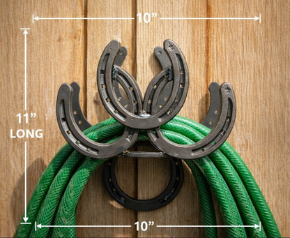 Metal Horseshoe Garden Hose Holder