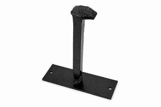 Hand-Forged Railroad Spike Wall Hook | Heavy Duty Plant Hanger & Rustic Coat Hook