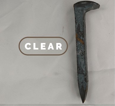 Railroad Spike Metal door pull - Black Flag Steel