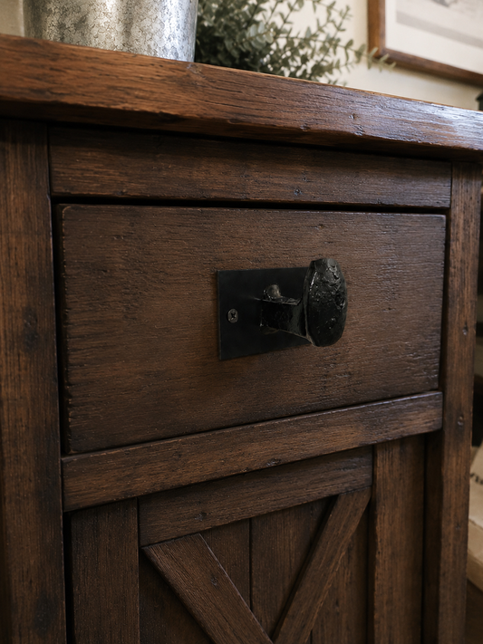 Hand Forged Railroad Spike Drawer Pull | Rustic Cabinet Knob | Farmhouse Drawer Handle