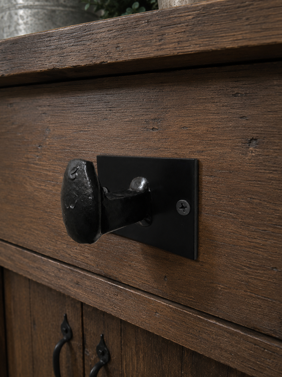 Hand Forged Railroad Spike Drawer Pull | Rustic Cabinet Knob | Farmhouse Drawer Handle