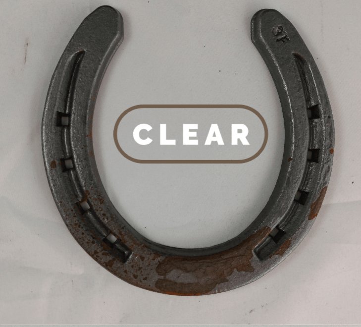 Rustic Horseshoe Metal Cross - Black Flag Steel