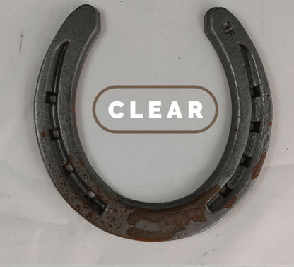 Rustic Horseshoe Metal Cross - Black Flag Steel